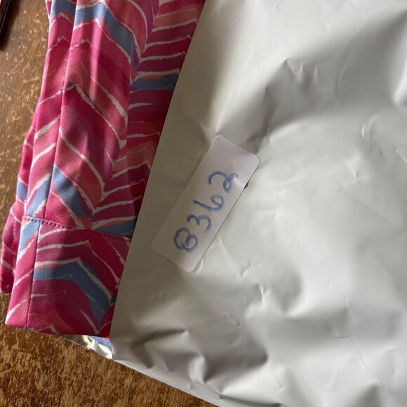 Vineyard Vines Skort Womens 12 Pink Blue Chevron Golf Tennis Stretch Pockets - Picture 16 of 16